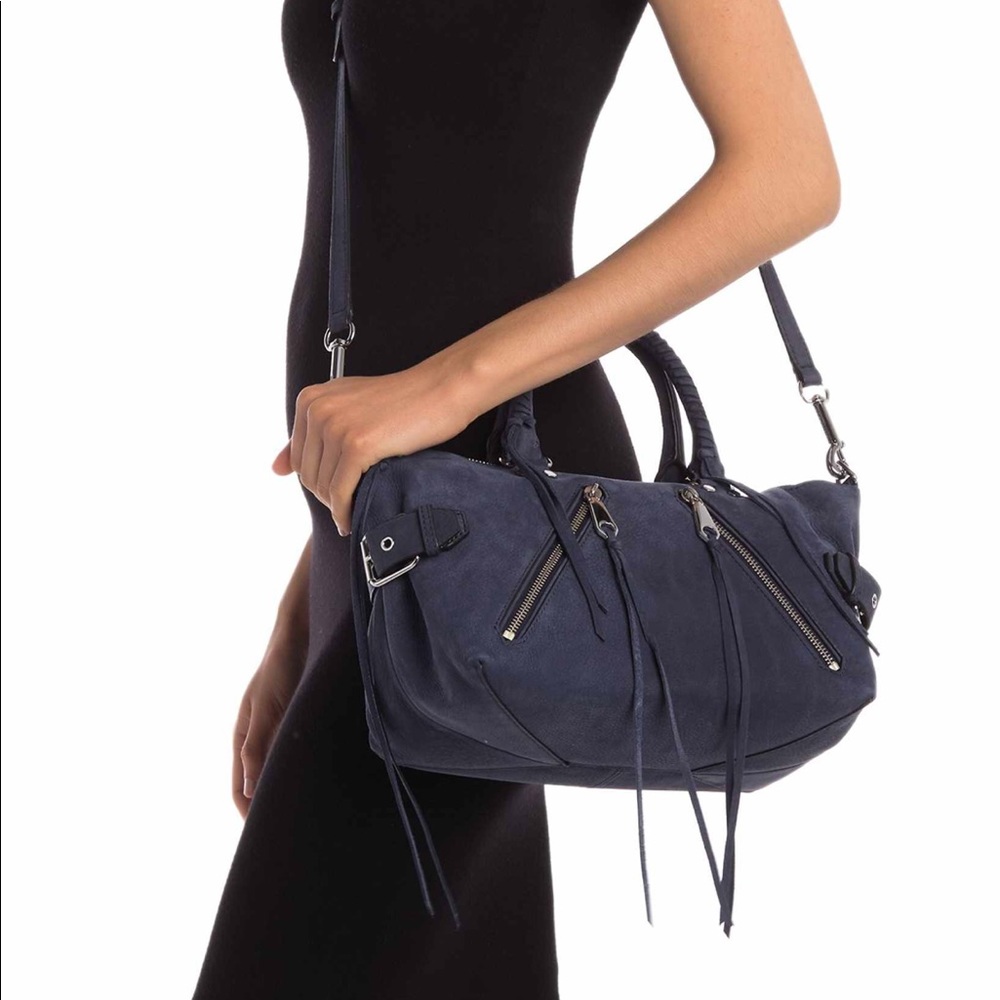 Moto Satchel by Rebecca Minkoff in Moon Nubuck